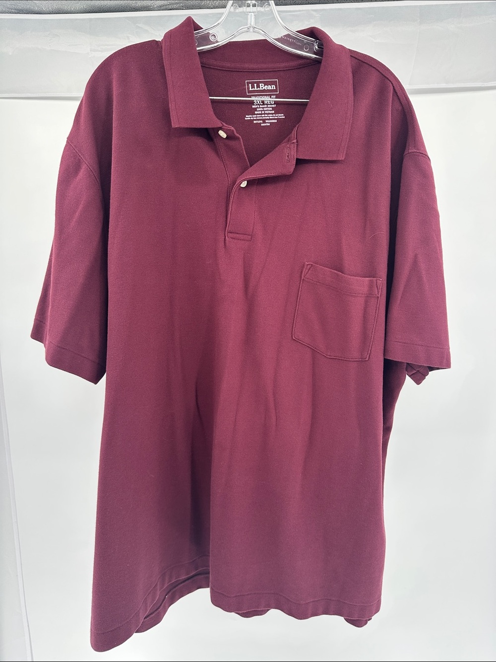 L.L. Bean Men's Polo Shirt - Maroon